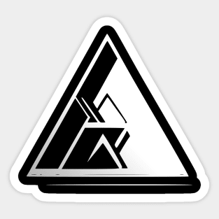 triangle line art Sticker